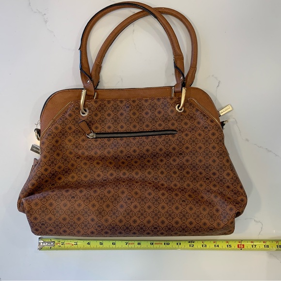 Big Buddha Dome Satchel Purse Walnut Brown Faux Leather Good Used Condition - Picture 12 of 13